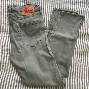 Mens Grey Wash Levis